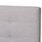 Baxton Studio Valencia Greyish Beige Queen Size Platform Bed 141-7834 - alternate 8
